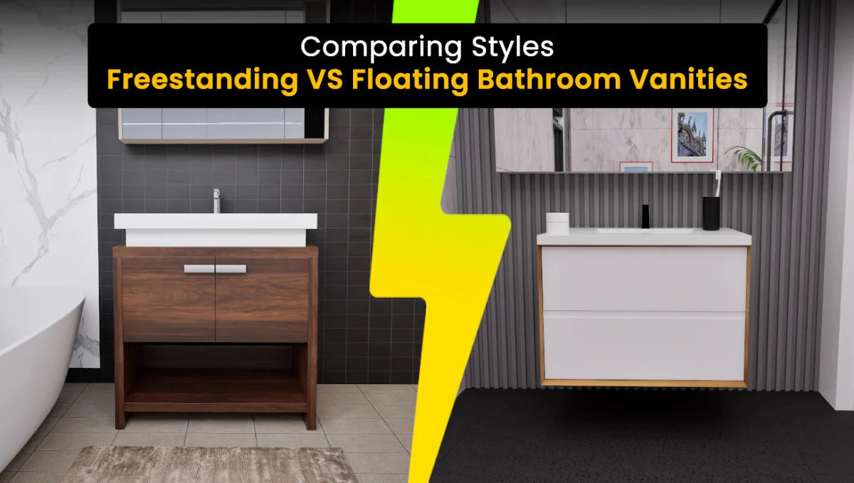 Comparing Styles: Freestanding vs. Floating Bathroom Vanities