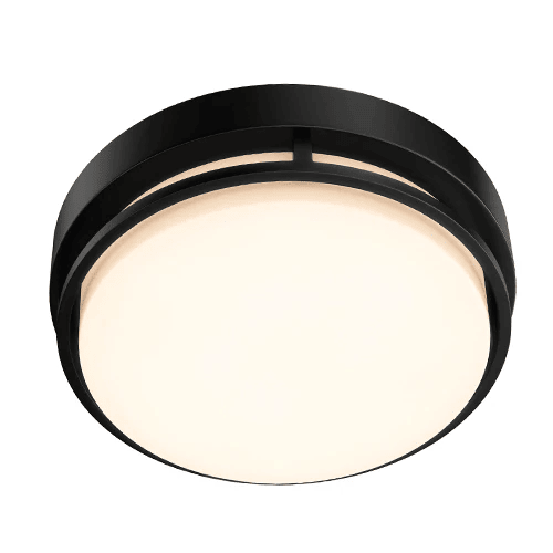DYMOND 10-Pack 10-inch LED Flush Mount Ceiling Light – Double Ring, Brushed Nickel/Matte Black, 4000K, Dimmable-1367614