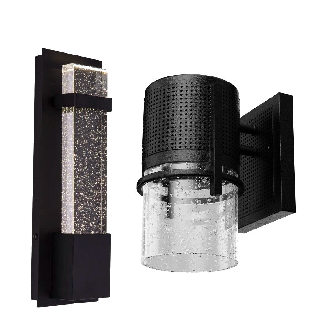 Feit Electric Flame effect 13-in Black Integrated Outdoor Wall Light in the  Outdoor Wall Lights department at