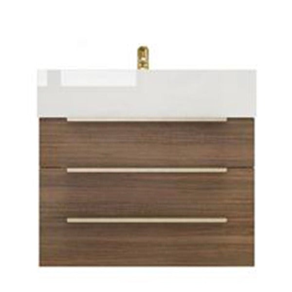 Blossom 24 In. Floating Single Sink Bathroom Vanity With Acrylic Sink Top & Aluminum Alloy Frame