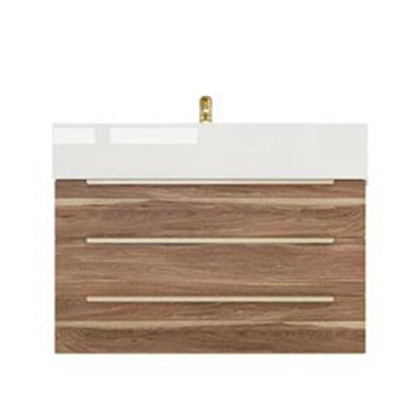 Blossom 30 In. Floating Single Sink Bathroom Vanity With Acrylic Sink Top & Aluminum Alloy Frame