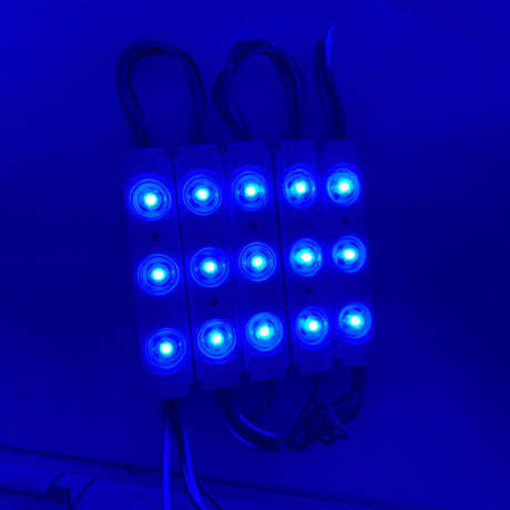 0.65W LED Module Lights For Advertising Sign Letters - 45 - Pack - 3 LEDs/Mod - 7000K - UL Listed - BUILDMYPLACE