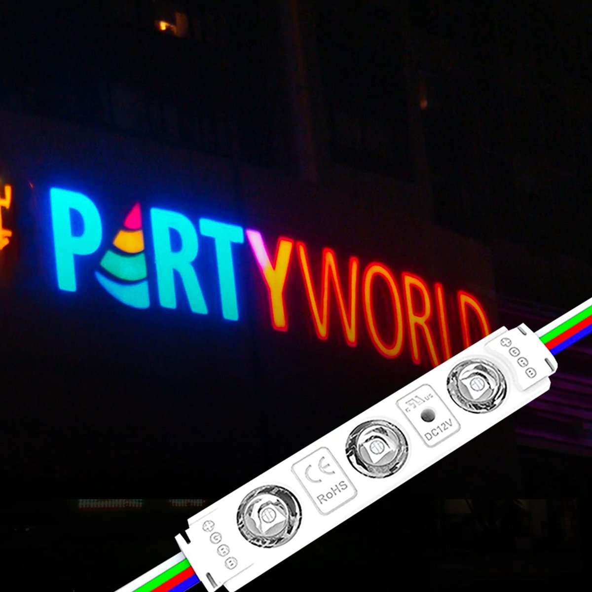 0.65W LED Module Lights For Advertising Sign Letters - 45 - Pack - 3 LEDs/Mod - 7000K - UL Listed - BUILDMYPLACE