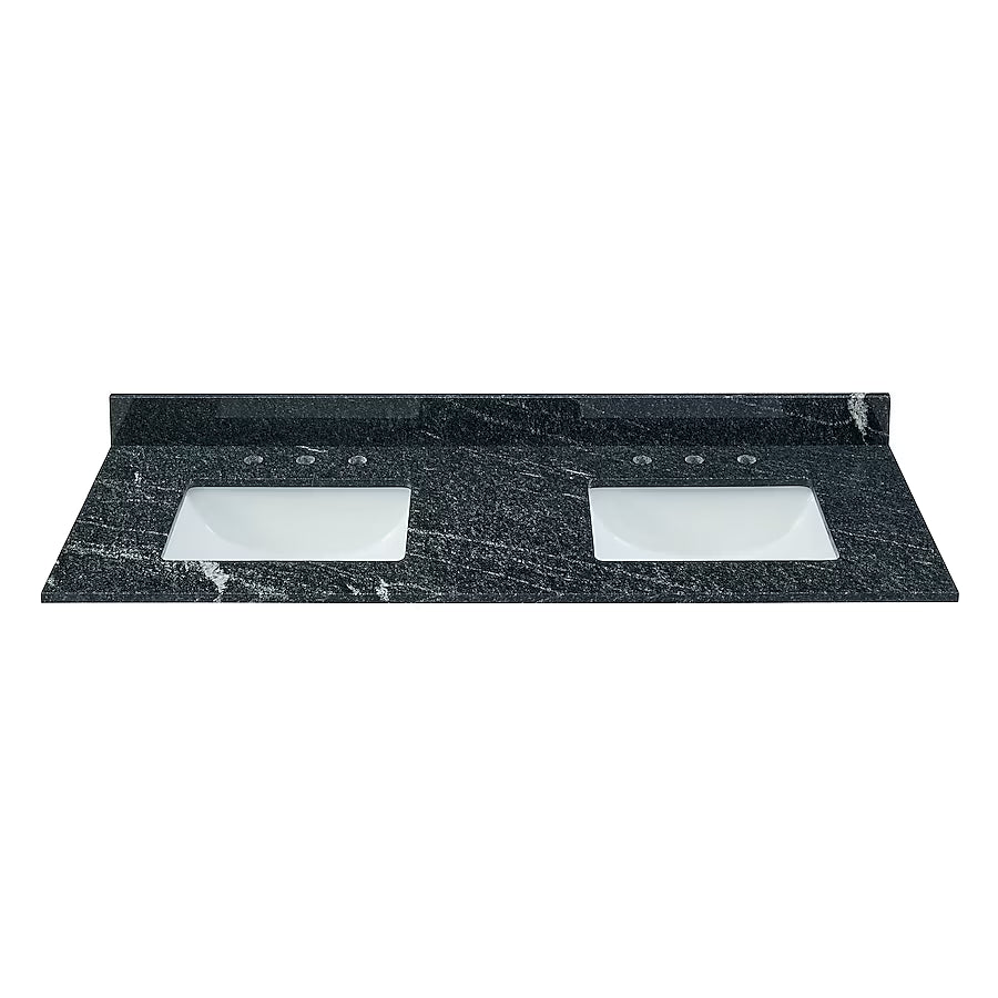 930170 61 in x 22 in DB THUNDER BLACK GRANITE VANITY TOP