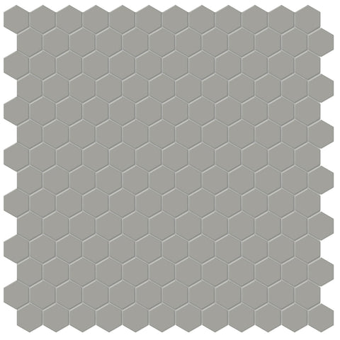 1 In Hexagon Soho Cement Chic Matte Glazed Porcelain Mosaic