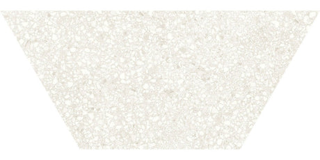 10 X 24 In Half Hexagon Station Ivory Matte Rectified Color Body Porcelain Trapezoid Floor & Wall Tile - BUILDMYPLACE