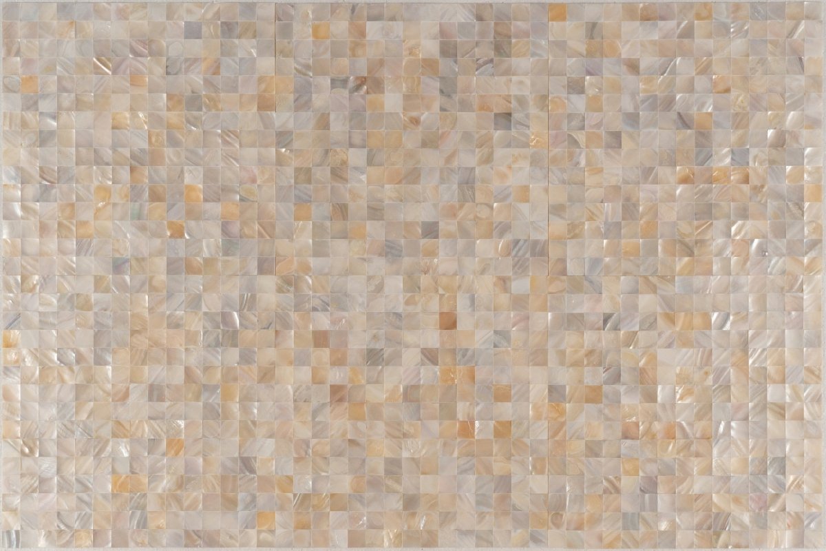 11 X 12 in. Mother of Pearl Polished Square Mosaic Tile - BUILDMYPLACE
