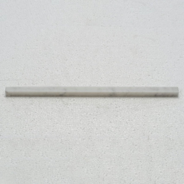 1/2 X 12 in. Carrara White Polished Marble Subway Brick Tile - BUILDMYPLACE