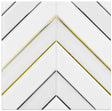 12 x 12 inch Mosaic Glass Tile with White Color and Glossy Finish - BUILDMYPLACE