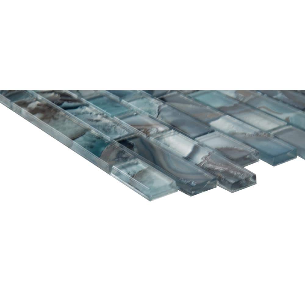 12" X 12" Night Sky Interlocking Green Mosaic Sheet (9.7SQ FT/CTN) - BUILDMYPLACE