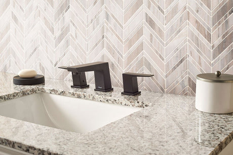 12" X 12" Palisandro Polished Beige Marble Chevron Mosaic Sheet (10SQ FT/CTN) - BUILDMYPLACE