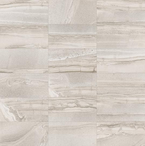 12 x 24 in. Amelia Mist Matte Pressed Glazed Porcelain Tile