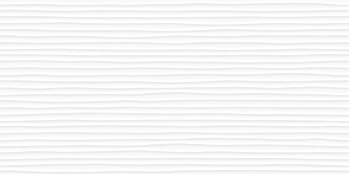12 X 24 In Amplitude Linea White Glossy Rectified Glazed Ceramic - BUILDMYPLACE