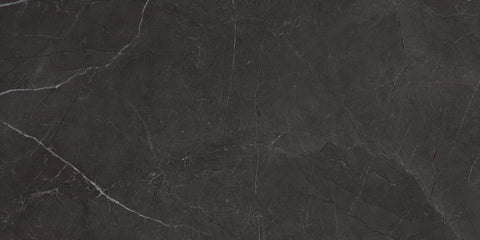 12 x 24 in. La Marca Nero Venato Polished Rectified Glazed Porcelain Wall Tile