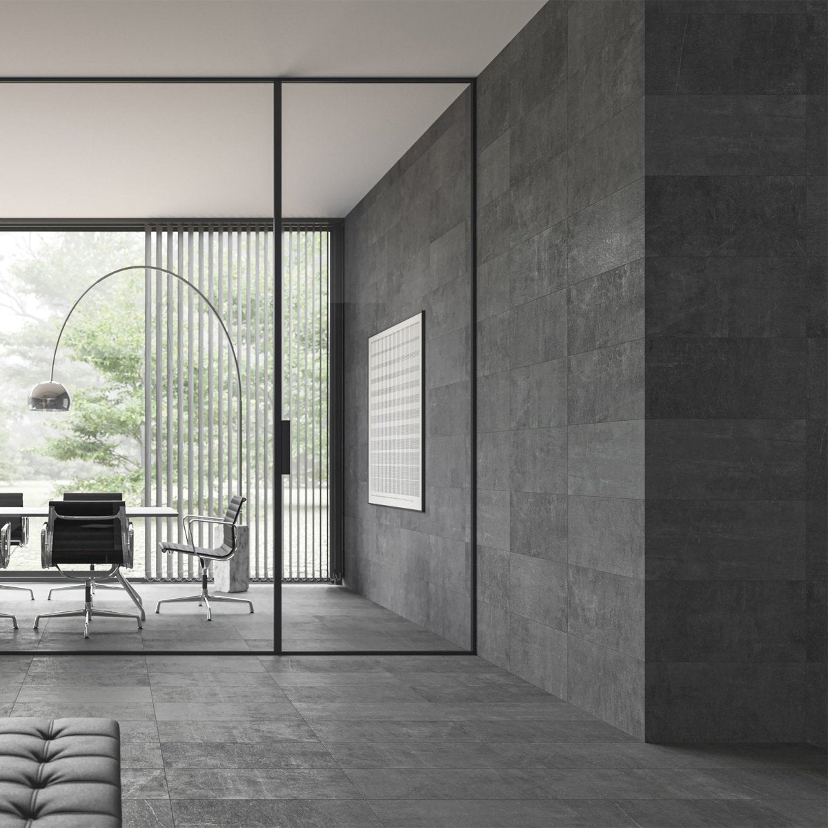 12 X 24 In Nexus Graphite Matte Pressed Glazed Porcelain - BUILDMYPLACE
