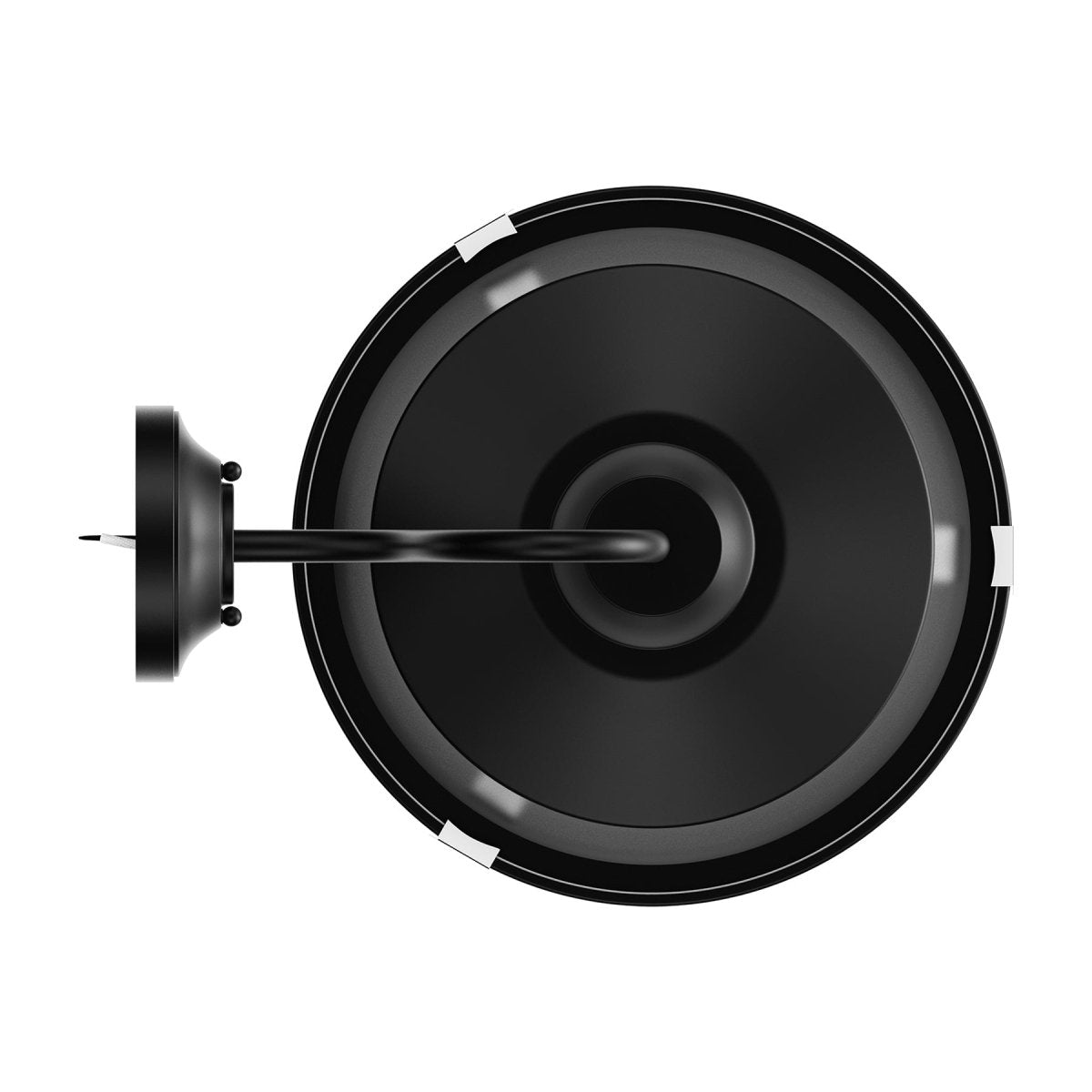 12W Textured Black Gooseneck LED Outdoor Wall Light with Nickel Cage, 3000K (Warm White), Dimmable, 1000 Lumens, ETL Listed - BUILDMYPLACE