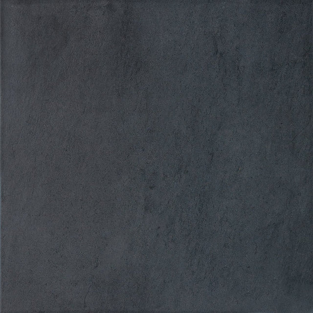 13 X 13 In Cinq Black Matte Pressed Glazed Porcelain - BUILDMYPLACE