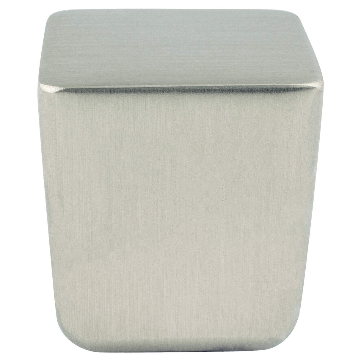 Mini Brushed Nickel Large Square Knob