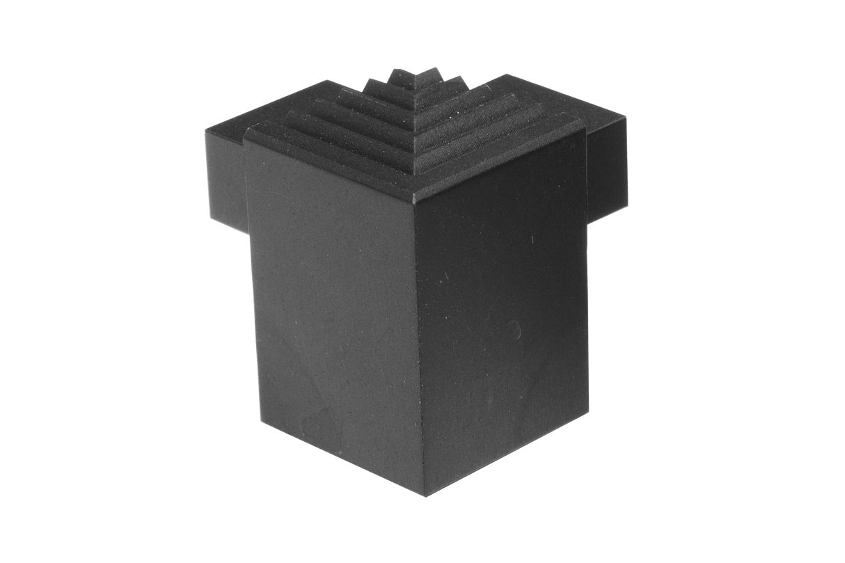 SQUARESTEP LED External corner - 7/16 - matte black anodized - aluminum