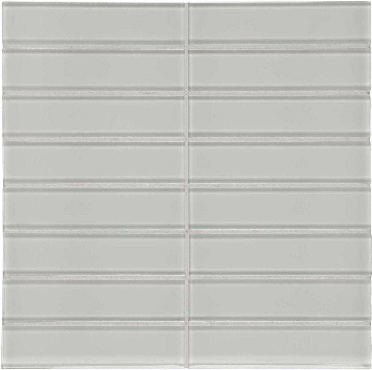 1.5 X 6 In Stacked Element Mist Dark Colors Glass Mosaic - BUILDMYPLACE