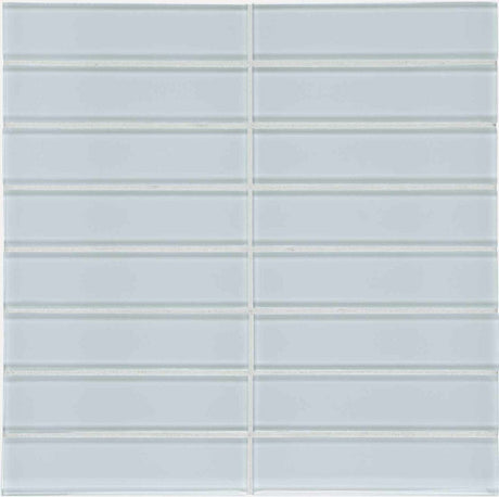 1.5 X 6 In Stacked Element Skylight Light Colors Glass Mosaic - BUILDMYPLACE