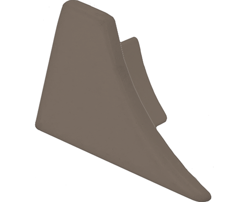 T-COVE Connection Trim Endcap Left Aluminum - Nickel- Anodized 2pc. Tile Edge Trim | TCAE 120-T-XKL/2