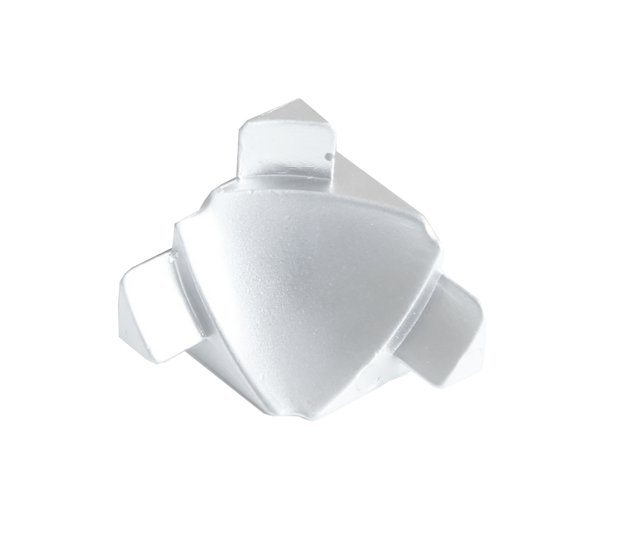 T-COVE Internal Corner 3 Connections Trim Aluminum Silver High-Gloss Anodized Tile Edge Trim 2pc. | TCA 2262-XI-3D/2