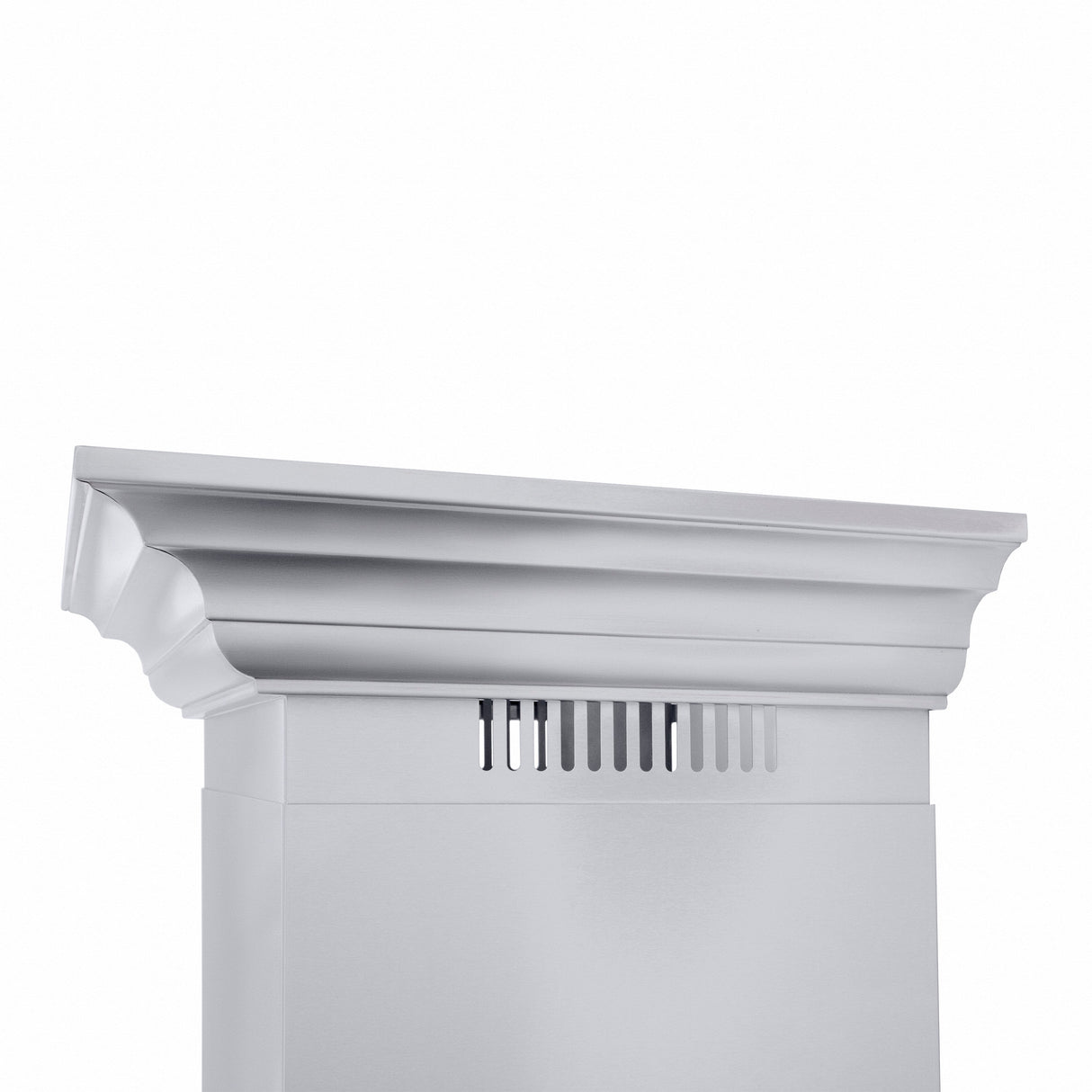 ZLINE 48" Professional Ducted Wall Mount Range Hood in Stainless Steel with Crown Molding (667CRN-48)