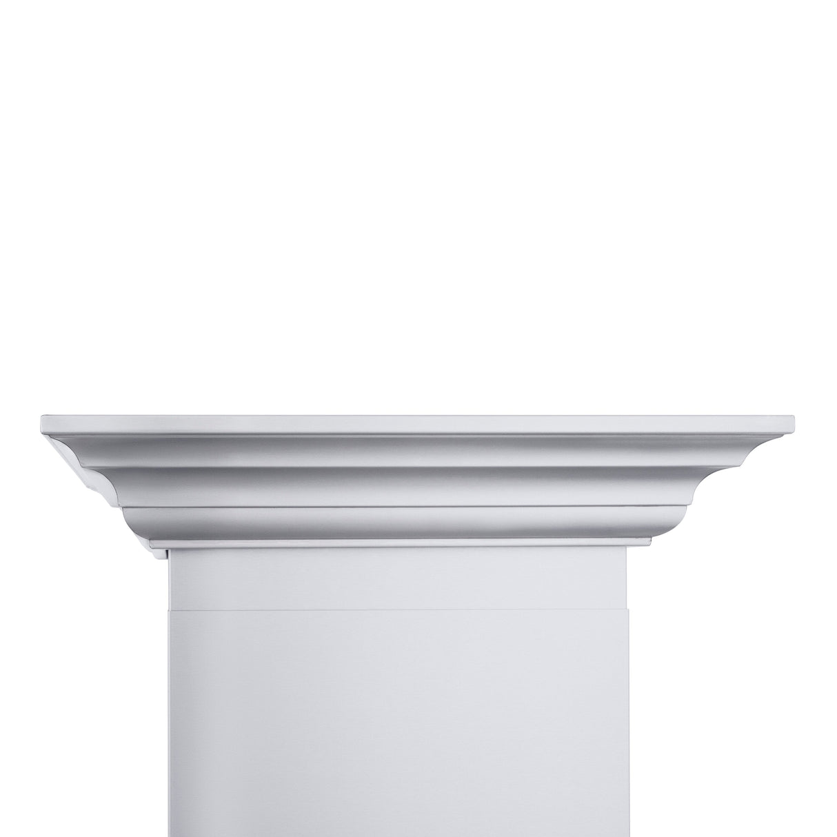 ZLINE 48" Professional Ducted Wall Mount Range Hood in Stainless Steel with Crown Molding (667CRN-48)