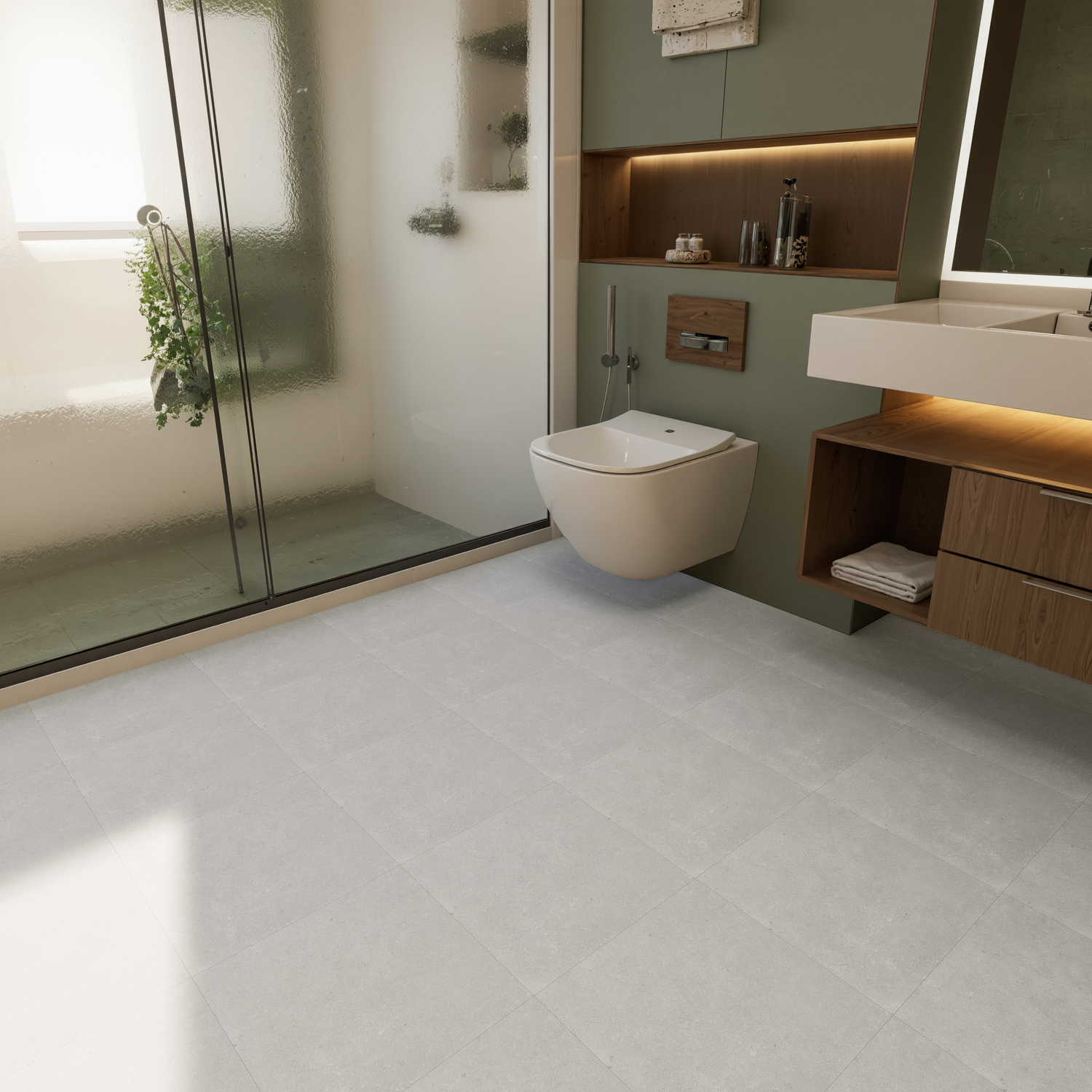 20 x 20 in Coliseo Graphite Matte Pressed Glazed Porcelain Tile