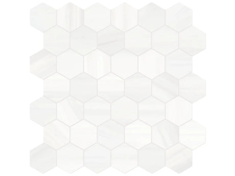 2 in Cosmo Lumino Hexagon Honed Dolomite Mosaic - BUILDMYPLACE