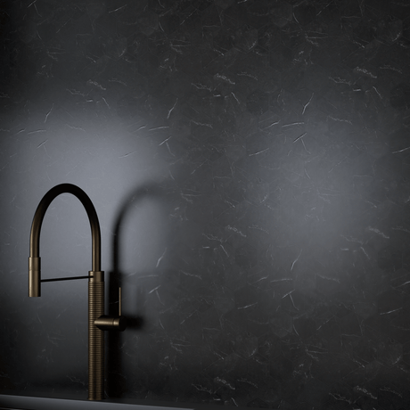 2 In Hexagon La Marca Nero Venato Honed Glazed Porcelain Mosaic - BUILDMYPLACE