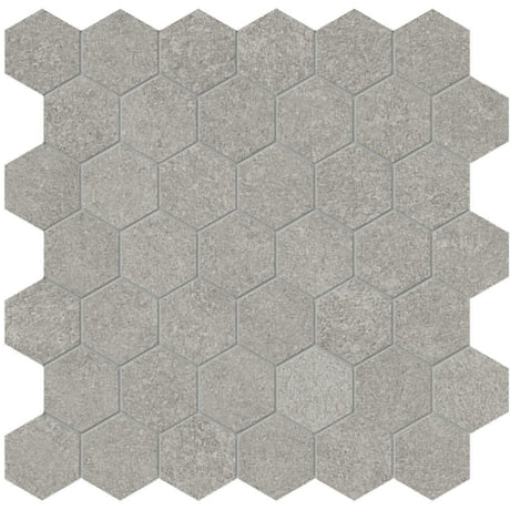 2 In Hexagon Mjork Clay Matte Color Body Porcelain Mosaic - BUILDMYPLACE