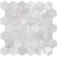 2 In Hexagon Plata Onyx Matte Glazed Porcelain Mosaic - BUILDMYPLACE