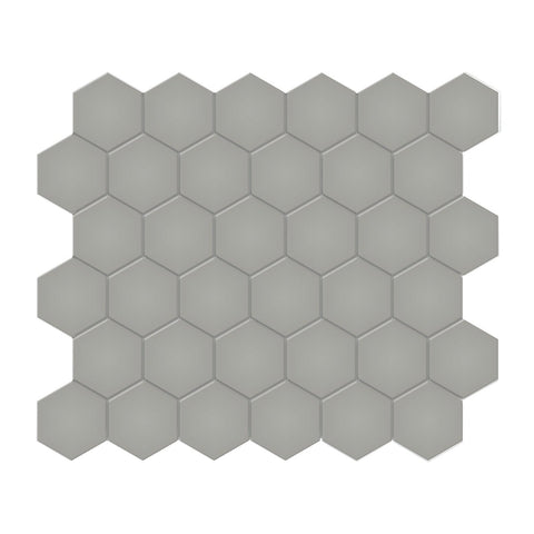 2 In Hexagon Soho Cement Chic Matte Glazed Porcelain Mosaic