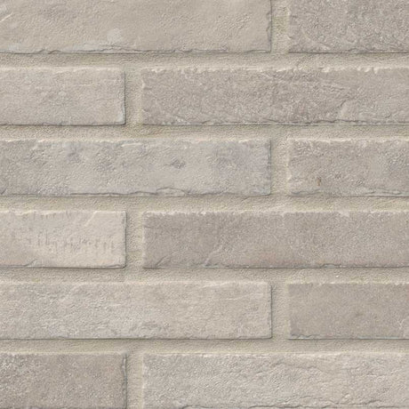 2" X 10" Brickstone Capella Ivory Glazed Matte Porcelain Tile (5.15SQ FT/CTN) - BUILDMYPLACE