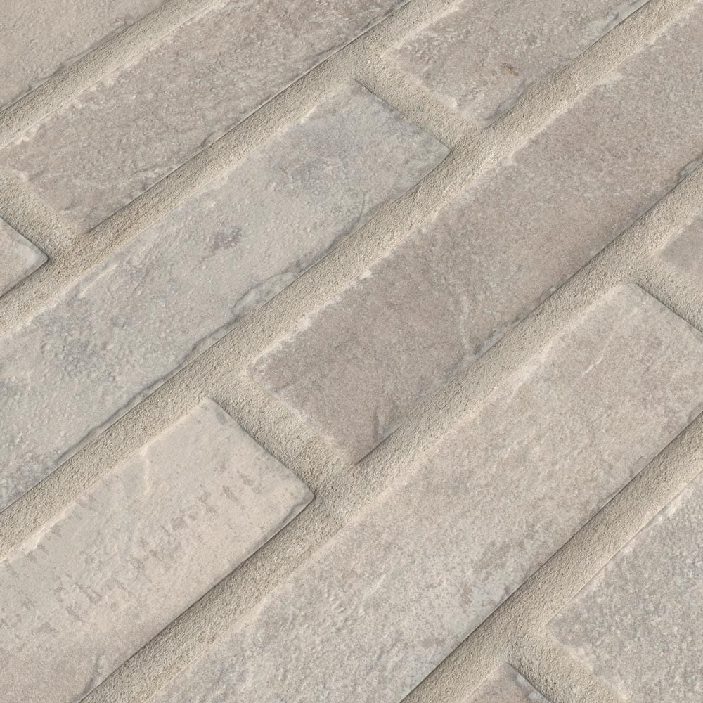 2" X 10" Brickstone Capella Ivory Glazed Matte Porcelain Tile (5.15SQ FT/CTN) - BUILDMYPLACE