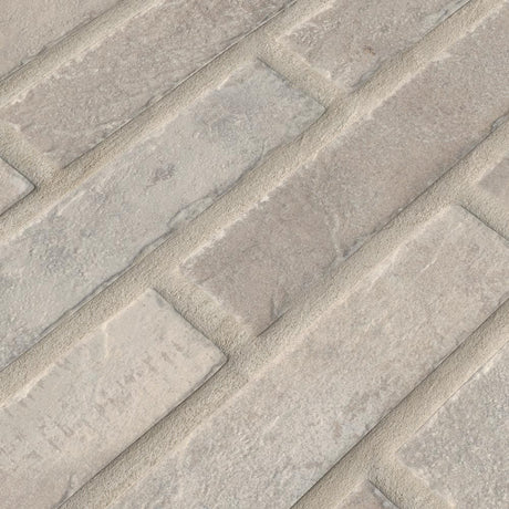 2" X 10" Brickstone Capella Ivory Glazed Matte Porcelain Tile (5.15SQ FT/CTN) - BUILDMYPLACE