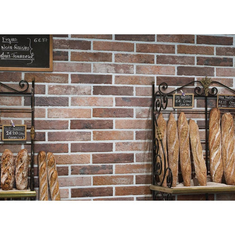 2" X 10" Brickstone Capella Red Glazed Matte Porcelain Tile (5.15SQ FT/CTN) - BUILDMYPLACE