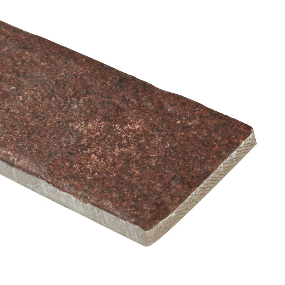 2" X 10" Brickstone Capella Red Glazed Matte Porcelain Tile (5.15SQ FT/CTN) - BUILDMYPLACE