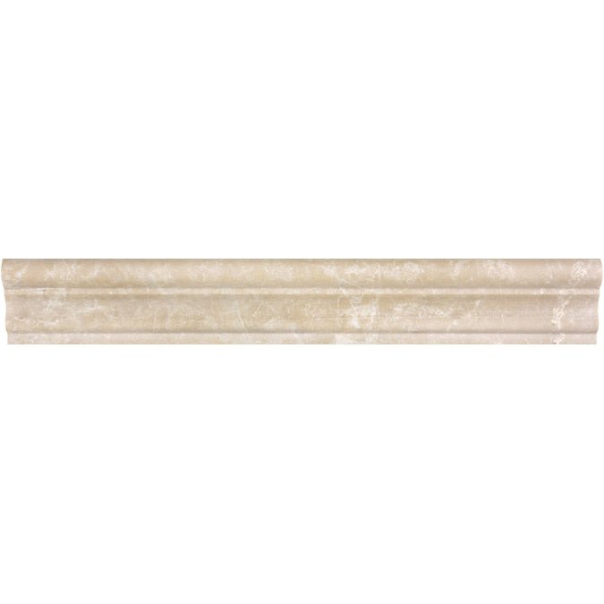 2 X 12 In Allure Crema Honed Marble Chairrail - BUILDMYPLACE