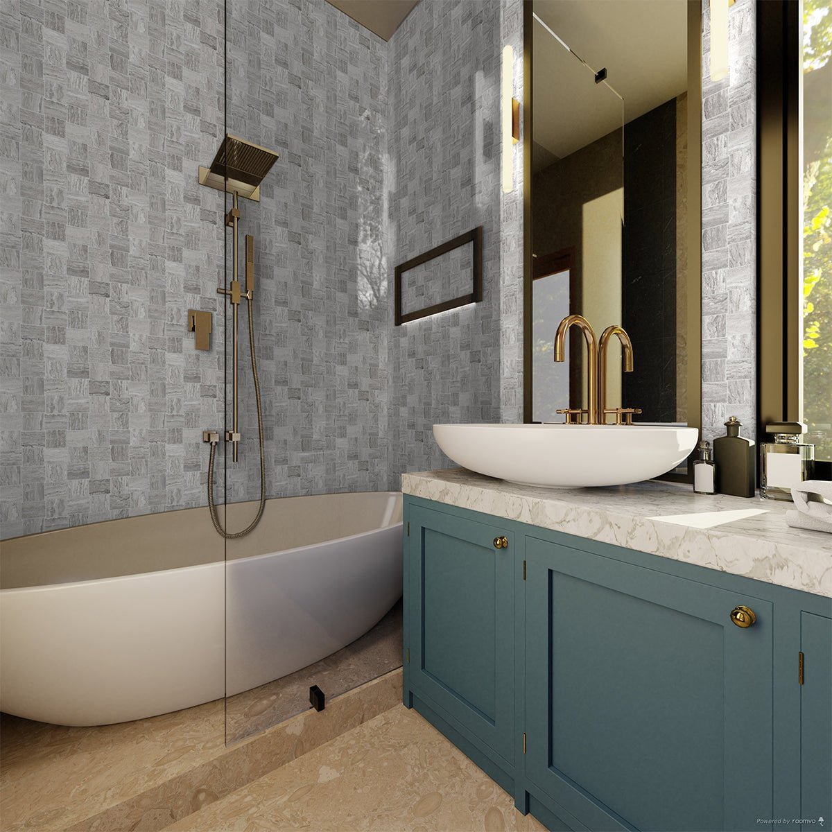 2 X 2 In Basketweave Precept Ice Matte Glazed Porcelain Mosaic - BUILDMYPLACE
