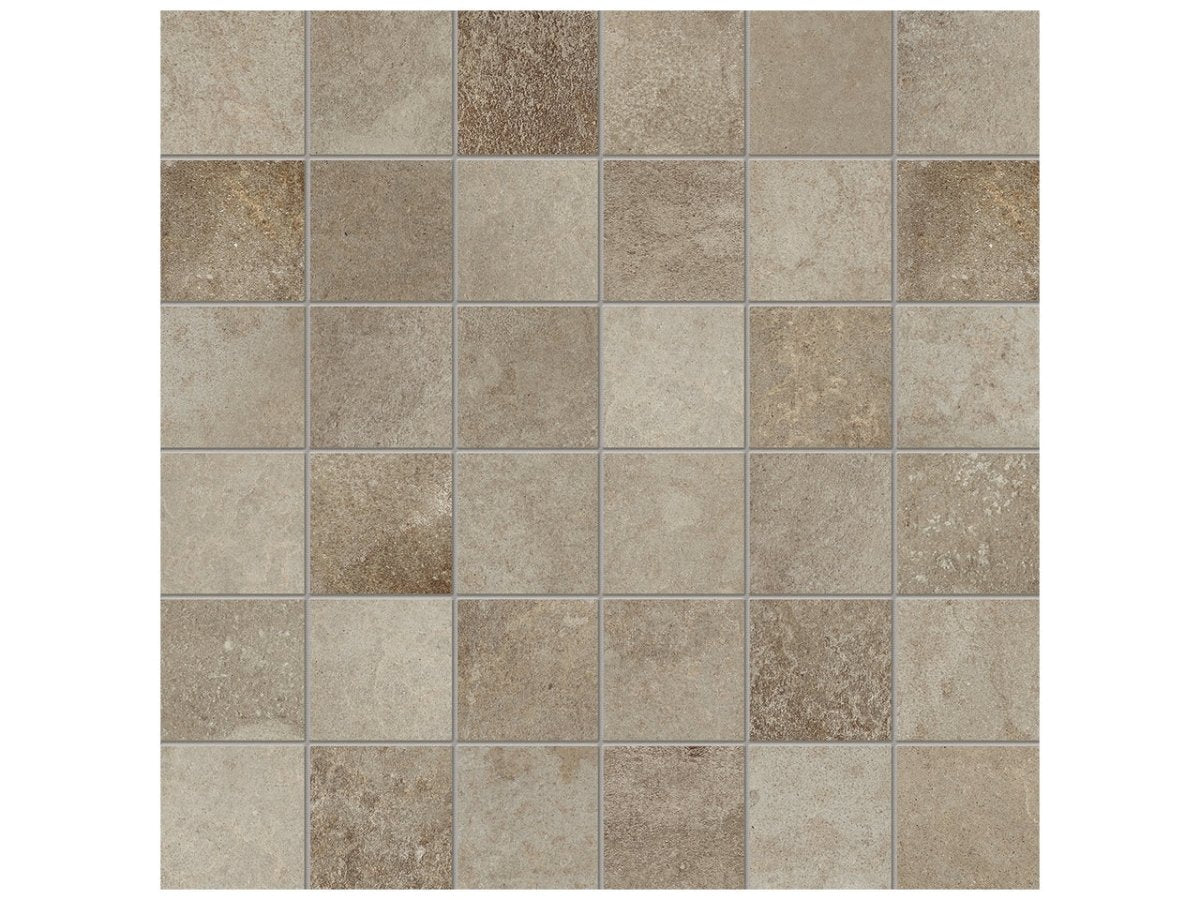 2 X 2 In Ceraforge Iron Matte Color Body Porcelain Mosaic - BUILDMYPLACE