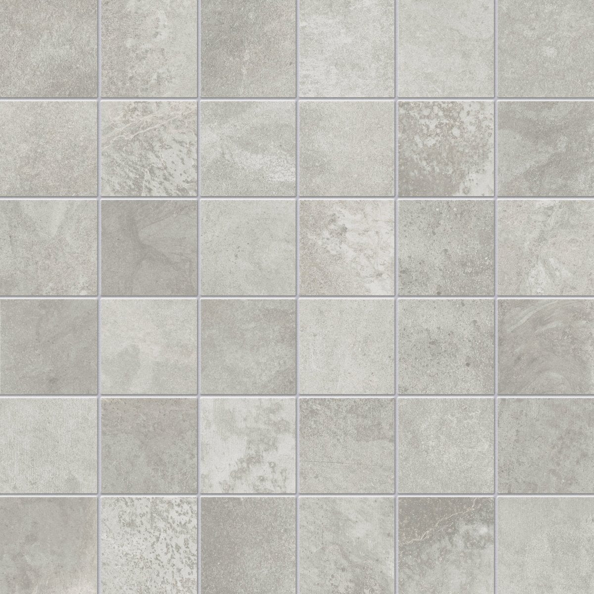 2 x 2 in. Ceraforge Lithium Matte Color Body Porcelain Mosaic Tile - BUILDMYPLACE