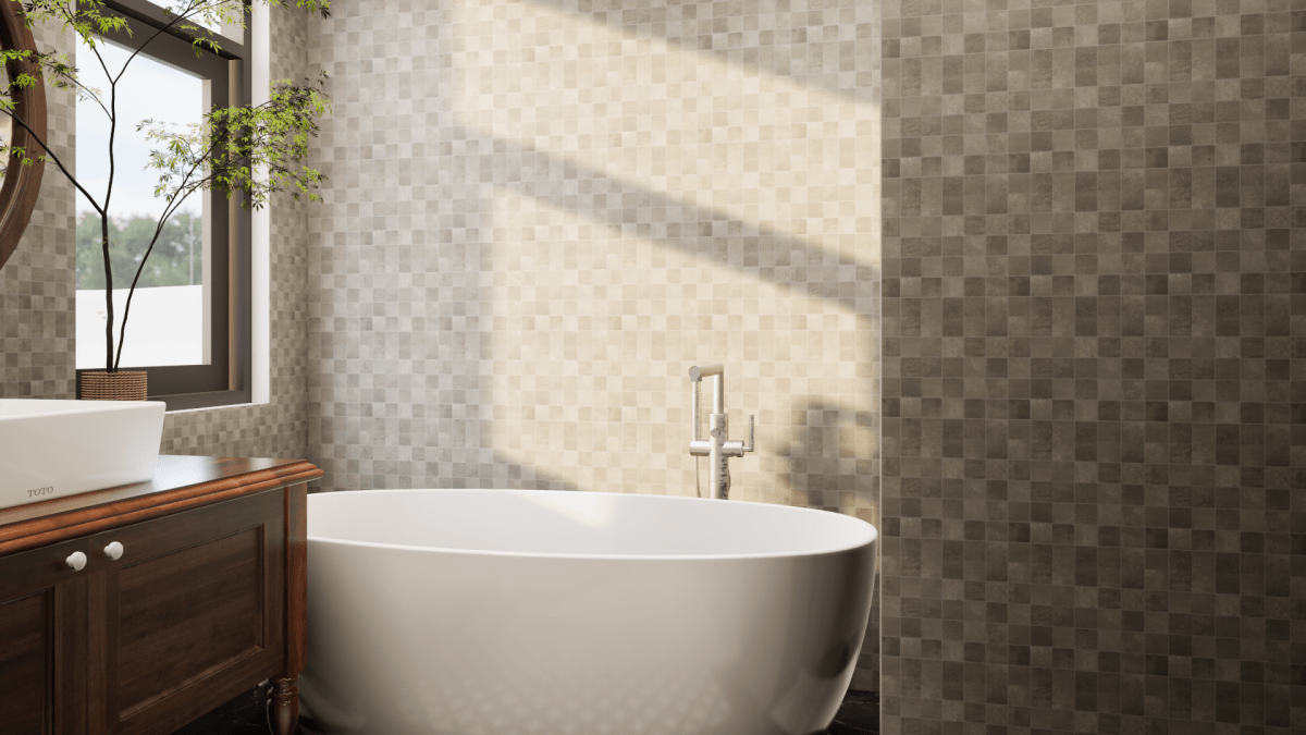 2 X 2 In Ceraforge Titanium Matte Color Body Porcelain Mosaic - BUILDMYPLACE