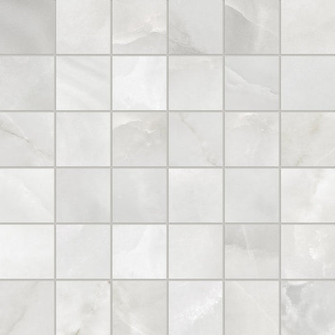 2 X 2 In La Marca Onyx Nuvolato Honed Glazed Porcelain Mosaic