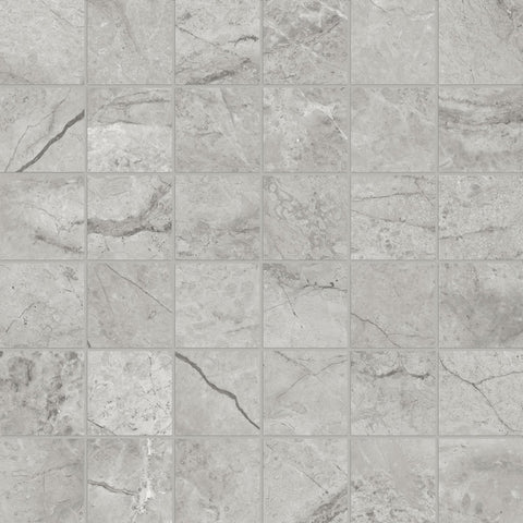 2 X 2 In La Marca Paradiso Argento Honed Glazed Porcelain Mosaic