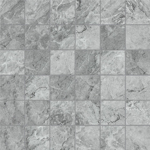 2 X 2 In Malena Carbon Matte Glazed Ceramic Mosaic