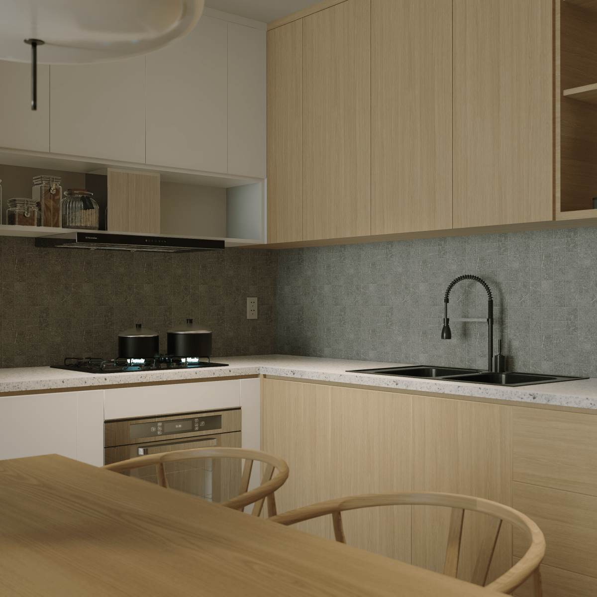 2 X 2 In Mjork Carbon Matte Color Body Porcelain Mosaic - BUILDMYPLACE