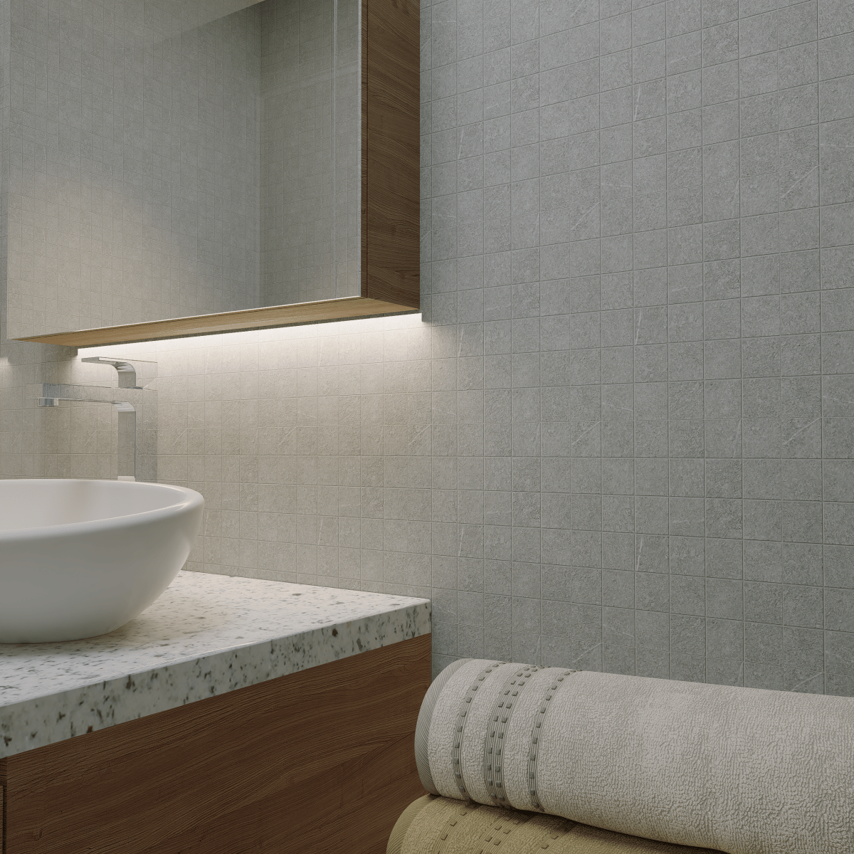 2 X 2 In Mjork Mica Matte Color Body Porcelain Mosaic - BUILDMYPLACE